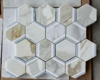 Hexagon Royal Calacatta Gold 12 x 13.75